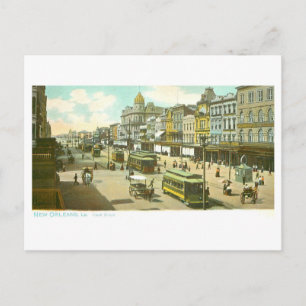 Antike Canal Street in New Orleans Postkarte