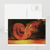Antike Cello Postkarte (Vorne/Hinten)