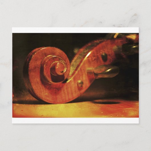 Antike Cello Postkarte (Vorderseite)
