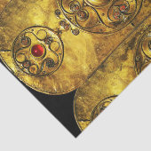 ANTIKE CELTIC WARRIOR SHIELD WITH RUBY GEMSTONES SEIDENPAPIER (Ausschnitt)