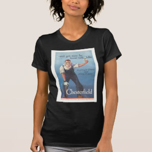 Antike Chesterfield Zigarettenwerbung T-Shirt