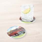 Antike Chevy LKW 1954 Untersetzer (Seite)