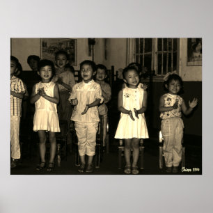 Antike China Changsha Kinderbetreuung Poster
