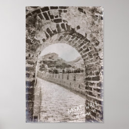 Antike China Die alte Verteidigungslandschaft der Poster