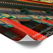 Antike chinesische Architektur Confucius Poster (Ecke)