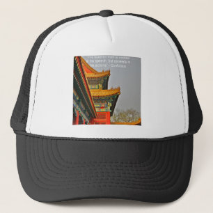 Antike chinesische Architektur Konfuzius Zitat Ges Truckerkappe