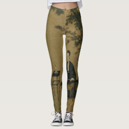 Antike chinesische Kunst des Musikers in alten Far Leggings