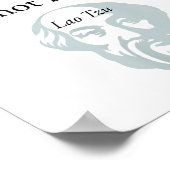 Antike chinesische Philosophie Laozi Zitat Dao De Poster (Ecke)