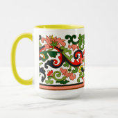 Antike chinesische Rollblätter Tasse (Links)