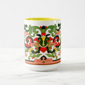 Antike chinesische Rollblätter Tasse (Zentrum)