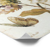 Antike Chinesische Rose. Poster (Ecke)