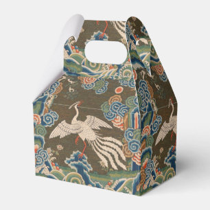 Antike chinesische weiße Vogel-Seidenstickerei-Dru Geschenkschachtel