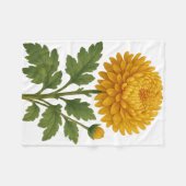 Antike Chrysantheme Fleecedecke (Vorderseite (Horizontal))