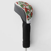 Antike Clematis Coccinea Rote Blumenkunst Golf Headcover (angewinkelt)