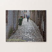 Antike Cobblestone Straße Rovinj Kroatien Puzzle (Horizontal)