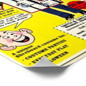 Antike Comic-Anzeigen Poster (Ecke)