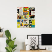 Antike Comic-Anzeigen Poster (Heimbüro)
