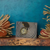 Antike Compass On Vorsprung Deck Fotoplatte (Seite)