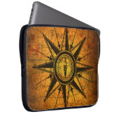 Antike Compass-Rose Laptopschutzhülle (Vorne Rechts)