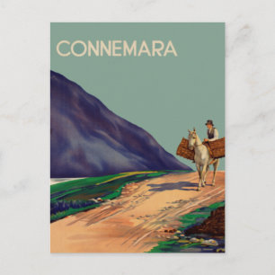 Antike Connemara Irland Reise-Postkarte Postkarte