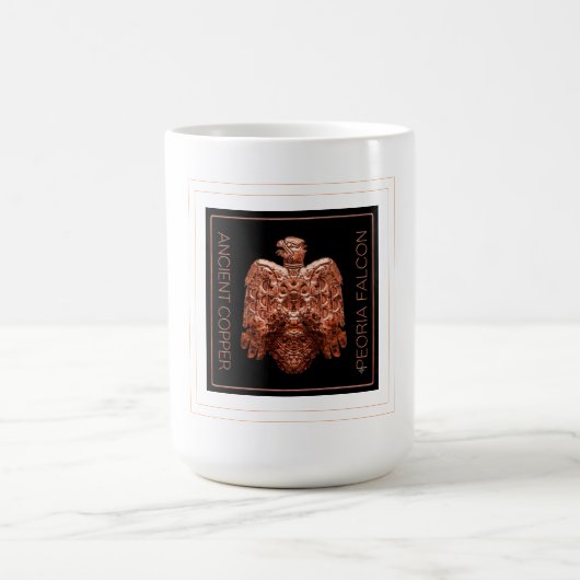 Antike Copper Peoria Falcon Restored Kaffeetasse (Mittel)