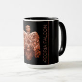 Antike Copper Peoria Falcon Restored Kaffeetasse (VorderseiteRechts)