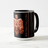Antike Copper Peoria Falcon Restored Kaffeetasse (VorderseiteRechts)