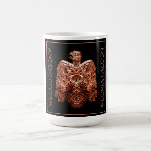 Antike Copper Peoria Falcon Restored Kaffeetasse