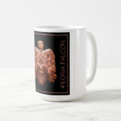 Antike Copper Peoria Falcon Restored Kaffeetasse (VorderseiteRechts)