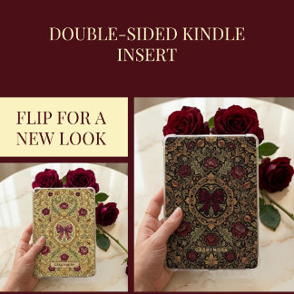 Antike Coquette-Gothic-Kindle-Einlage, 2-seitige K Einladung