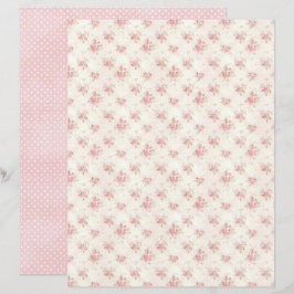 Antike Coquette Rose Florale Scrapbook Papier