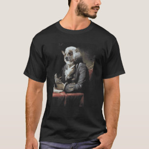 Antike Corgi-Malerei Die Literat glückliche Hunde  T-Shirt