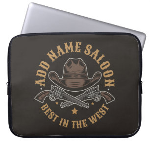 Antike Cowboy-Waffen NAME HINZUFÜGEN Old Wild West Laptopschutzhülle