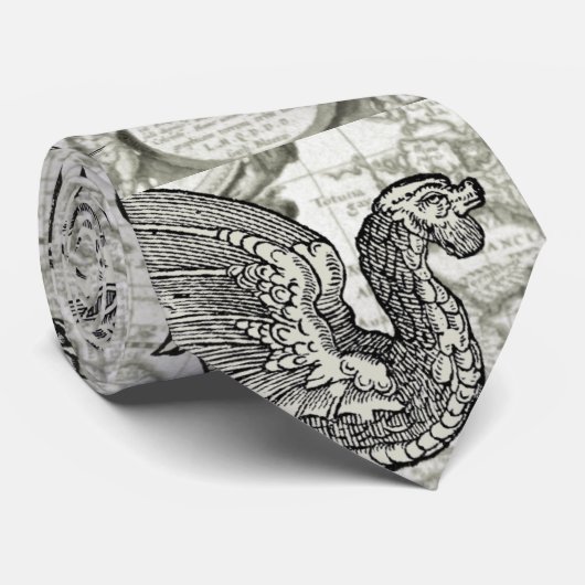 Antike Cryptozoology-Krawatte Krawatte (Gerollt)