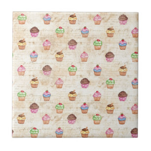 Antike Cupcakes Fliese