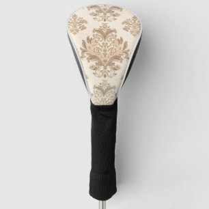 Antike Damast Elegante Beige Französische Farmhaus Golf Headcover