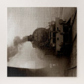 Antike Dampflokomotive Eisenbahn Puzzle (Vertikal)