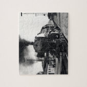 Antike Dampflokomotive Eisenbahn Puzzle (Vertikal)