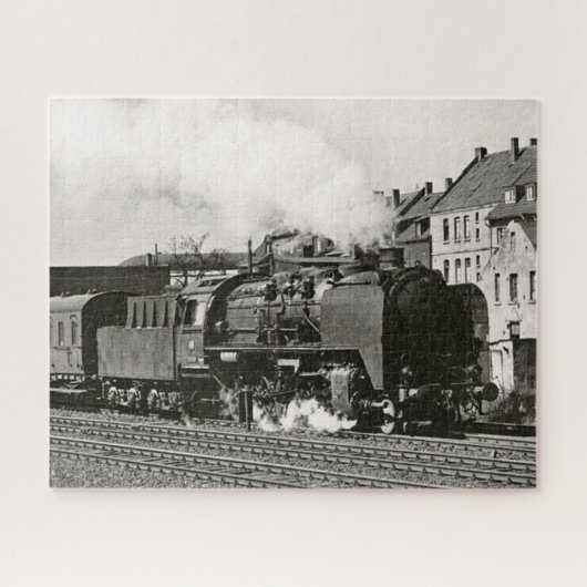 Antike Dampflokomotive Zug Eisenbahn Puzzle (Horizontal)