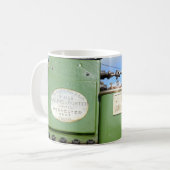 Antike Dampfwalze Kaffeetasse (Vorderseite Links)