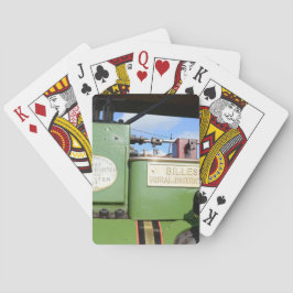 Antike Dampfwalze Spielkarten