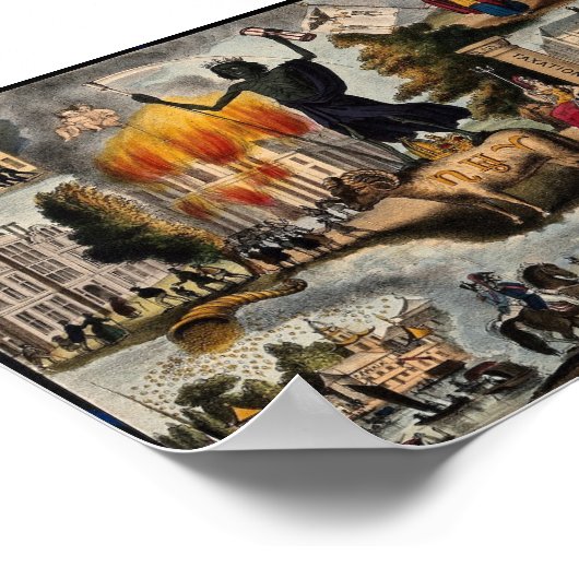 Antike Darstellung der Apokalypse Poster (Ecke)