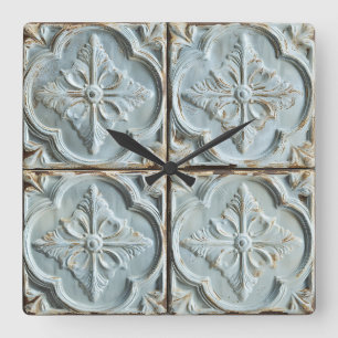 Antike Deckenhalterung Quadratische Wanduhr