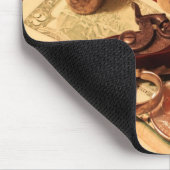 Antike Derringerpistole in spielendem Mousepad (Ecke)