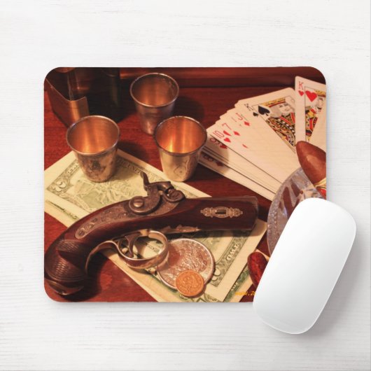 Antike Derringerpistole in spielendem Mousepad (Mit Mouse)