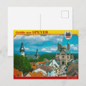 Antike deutsche Postkarte (Vorne/Hinten)