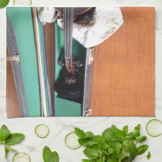 Antike deutsche Violine Handtuch (Gefaltet)