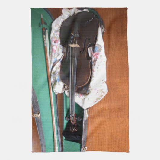Antike deutsche Violine Handtuch (Vertikal)