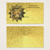 Antike deutsche Weihnachtskrippe (Vorne & Hinten)