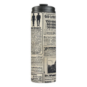 Antike deutsche Zeitungsanzeigen 1917 Thermosbecher